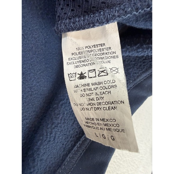 Milwaukee Brewers Majestic Hoodie Sweatshirt Navy Blue MLB Size Large - Picture 5 of 7